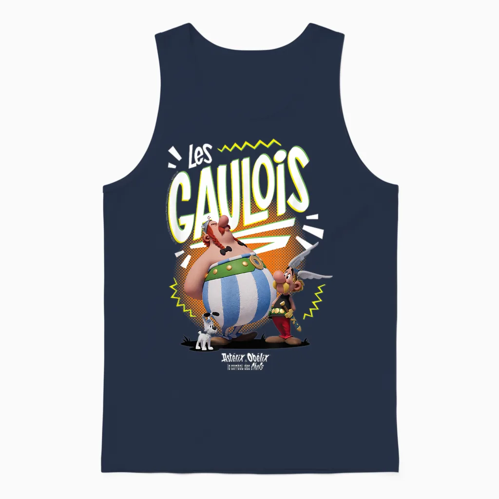 Asterix & Obelix the Heroic Gauls Unisex Tank Top in Navy
