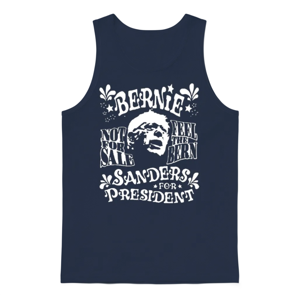 Bernie Sanders Unisex Tank Top - Navy