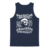 Bernie Sanders Unisex Tank Top - Navy – 1