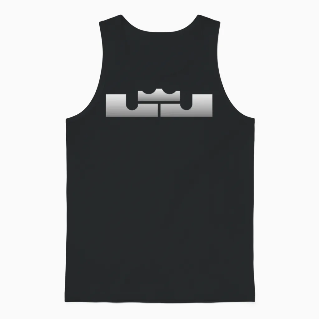 Lebron J King Logo Unisex Tank Top in Black