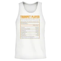 Nutritional Facts Trumpet Funny Trumpet Gift Unisex Tank Top - White – 2