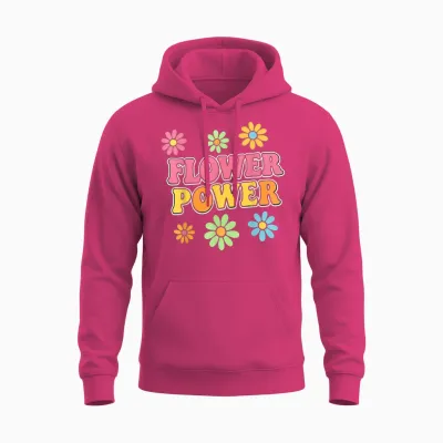Retro Flower Power 60er 70er Jahre ästhetischer Hippie Boho Stil Unisex Hoodie - Heliconia