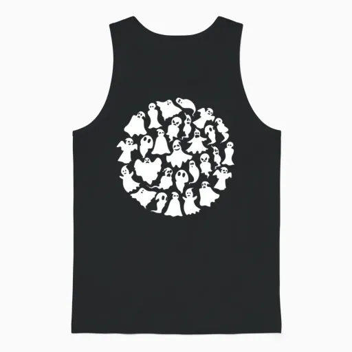 Disney Mickey & Friends Mickey Pumpkin Happy Hallo Unisex Tank Top in Black