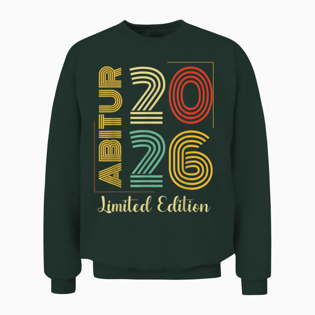Abitur 2026 Geschafft Retro Abi Ak 26 Unisex Sweatshirt in Forest