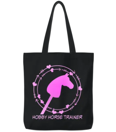 Hobby Horse Hobbyhorse Hobby Horsing Tote Bags - Black