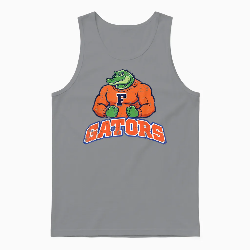 Gator Aligator Women Men Kids Boys Girls Youth Teen Unisex Tank Top in Sport Grey