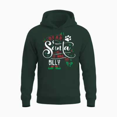 Billy Dog Christmas Dog Breed Unisex Hoodie - Forest
