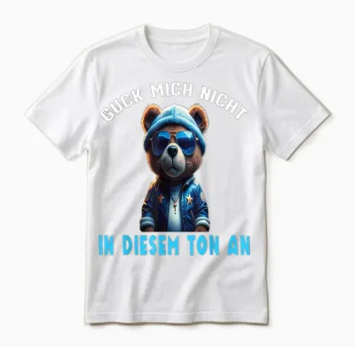 Arbeiten Witziger Lustiger Spruch Sprüche Süßes Teddy Unisex T-Shirt - White