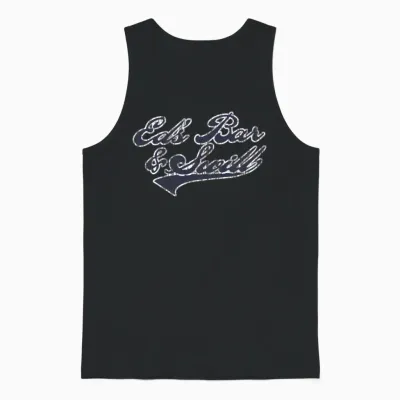 Eds Bar and Swill Retro Unisex Tank Top - Black