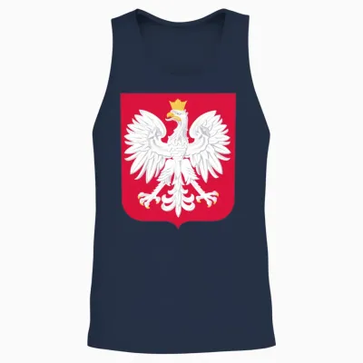 Poland Unisex Tank Top - Navy