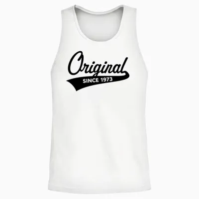 Original Since 1973 (year of Birth, Birthday / B) Unisex Tank Top - White