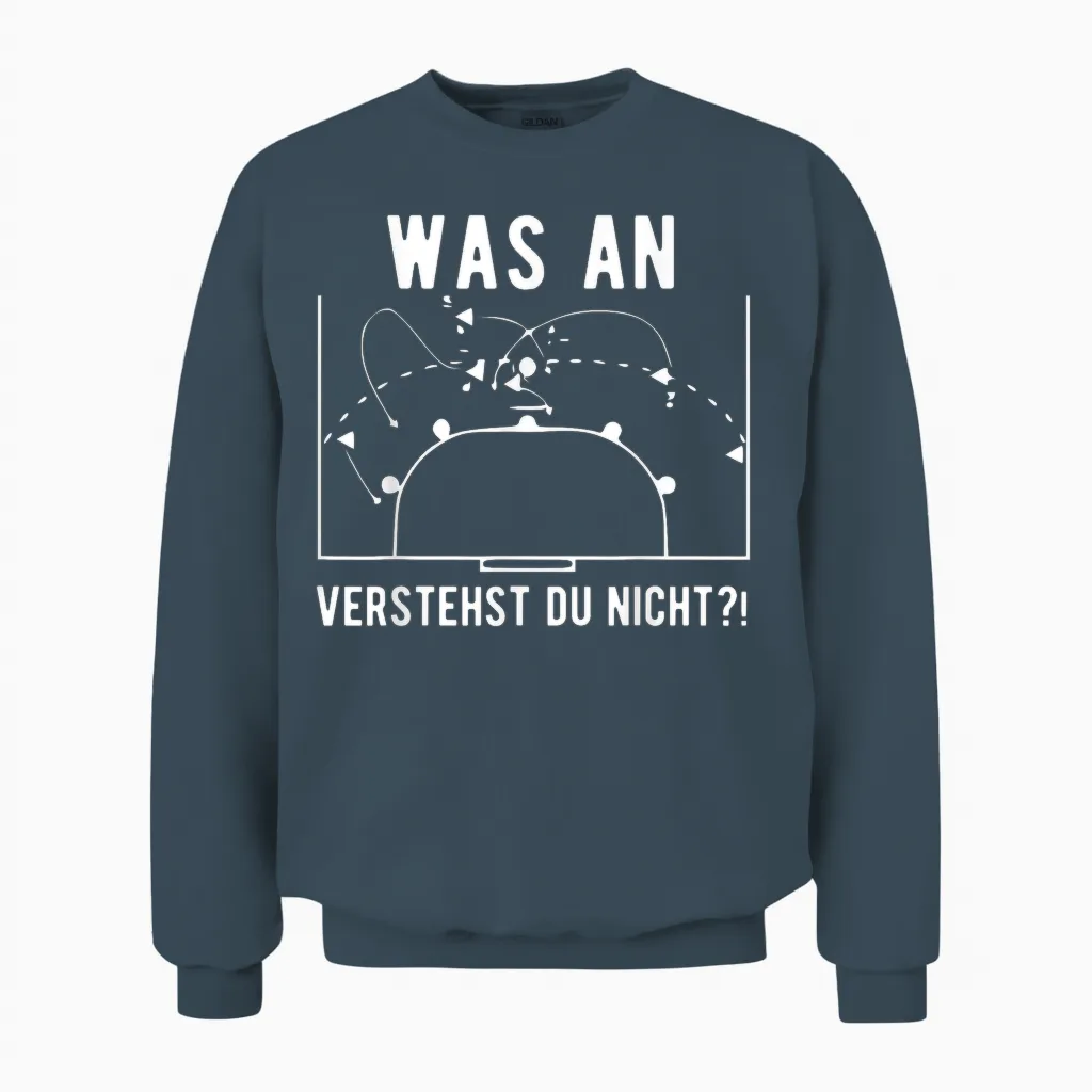 Handballer Trainer Handball Play Train Funny Gift Idea T-Shirt, Black Unisex Sweatshirt in Dark Heather