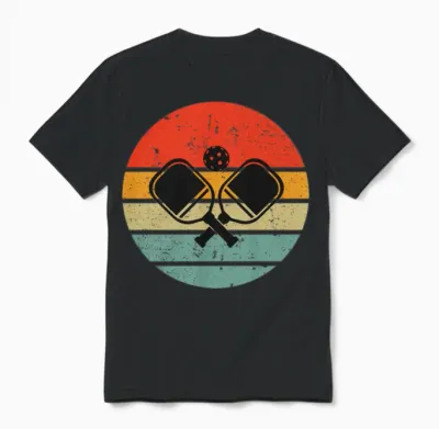 Pickleball Sport Cool Unisex T-Shirt - Black