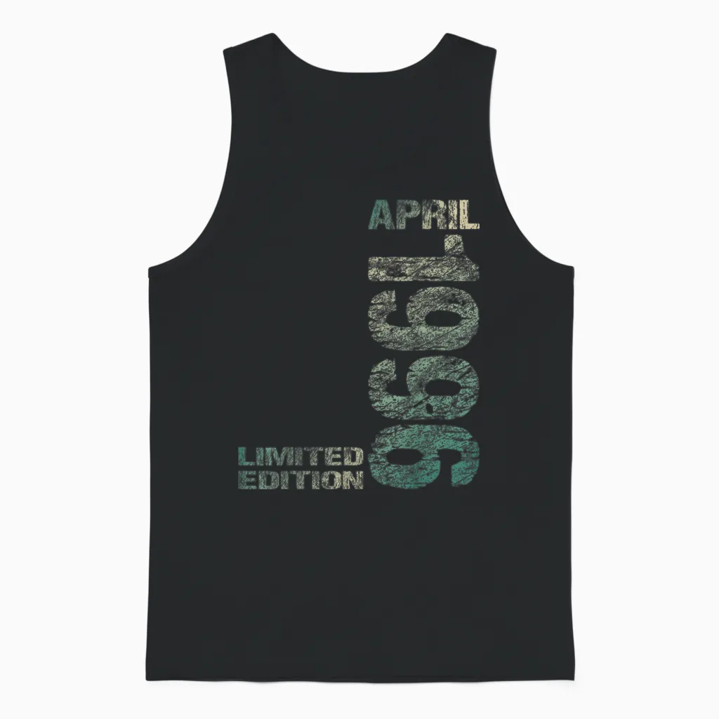 April 1996 Mann Frau 30. Geburtstag Limited Edition 30 Unisex Tank Top in Black