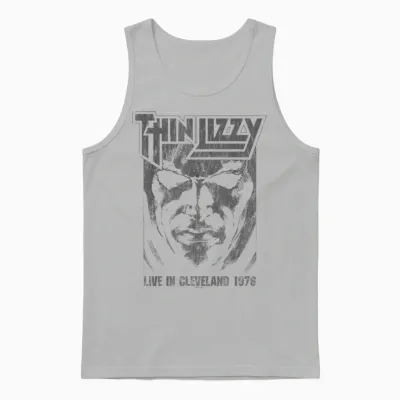Thin Lizzy Jailbreak Album Cleveland Unisex Tank Top - Ash