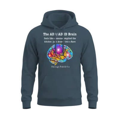 The Add Brain Is a Rave Unisex Hoodie - Dark Heather