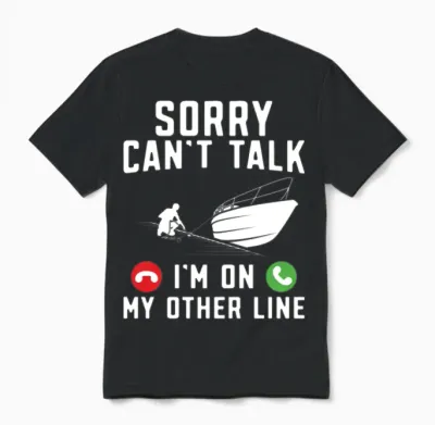 Funny Boating Boat Captain Unisex T-Shirt - Black