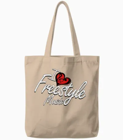 I Love Freestyle Music Tote Bags - Natural