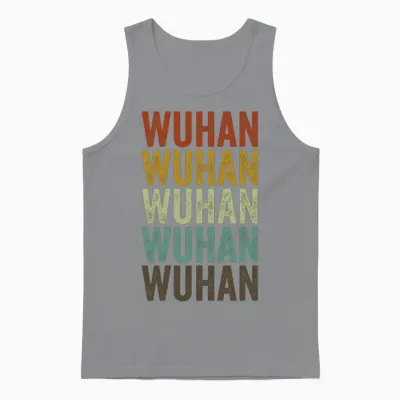 Wuhan China Retro Vintage Unisex Tank Top - Sport Grey