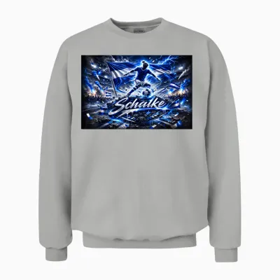 Schalke T- Shirt Gelsenkirchen Spruch Stadt Souvenir Fan Unisex Sweatshirt - Ash