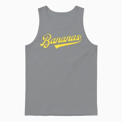 Banana Retro Throwback Popular Fruit Humor Bananas Classic Unisex Tank Top - Sport Grey