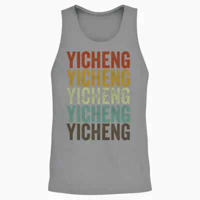 Yicheng China Retro Vintage Unisex Tank Top - Sport Grey