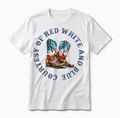 We'll Put a Boot in Your Ass Western Cowgirl (2 Sides) Unisex T-Shirt - White