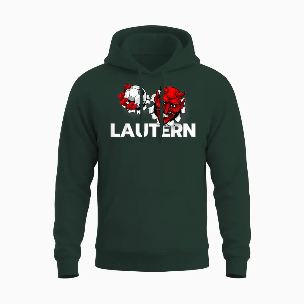 Football Lautern Verein Kaiserslautern Lautre Stadt Pfalz T-Shirt, Black Unisex Hoodie in Forest