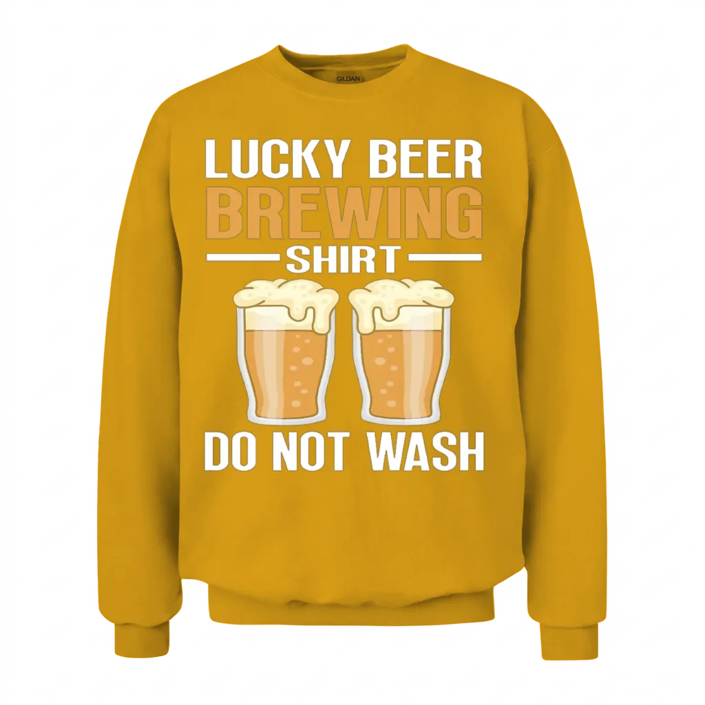 Funny Beer Brewing β Wine & Unisex Sweatshirt - Gold