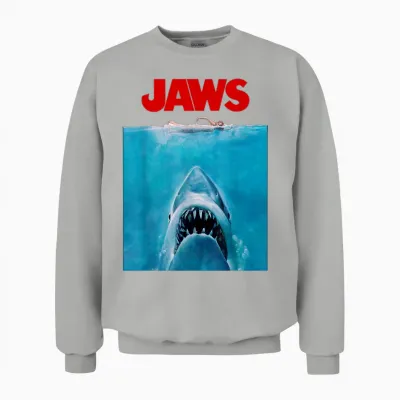 Jaws Oversize Unisex Sweatshirt - Ash