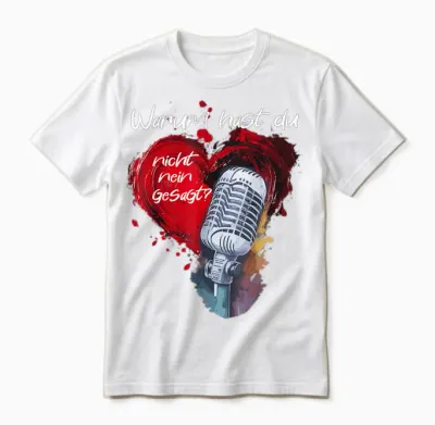 Schlager Warum Hast Du Nicht Nein Gesagt Elbufer Unisex T-Shirt - White