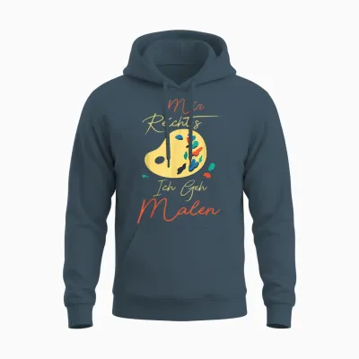 Mir Reicht's Ich Geh Malen Künstler Maler Zeichnen Malerin Unisex Hoodie - Dark Heather