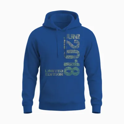 Limited Edition Juni 2018 Junge Mädchen 8. Geburtstag Unisex Hoodie - Royal