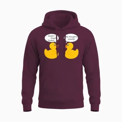 Rubber Ducks Unisex Hoodie - Maroon