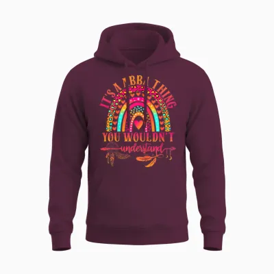 It's a Abba Thing You Wouldn't Understand Funny Abba Name Unisex Hoodie - Maroon
