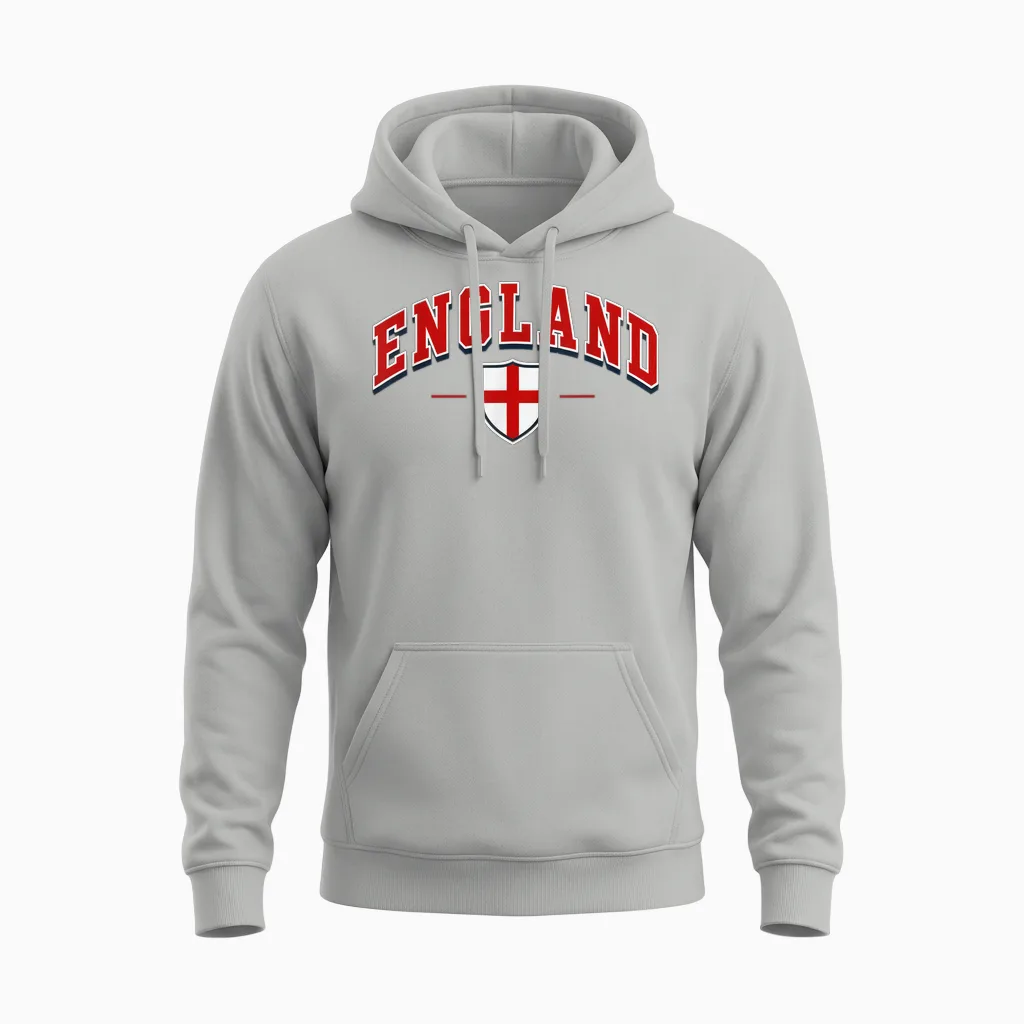 England English St George Unisex Hoodie in Ash