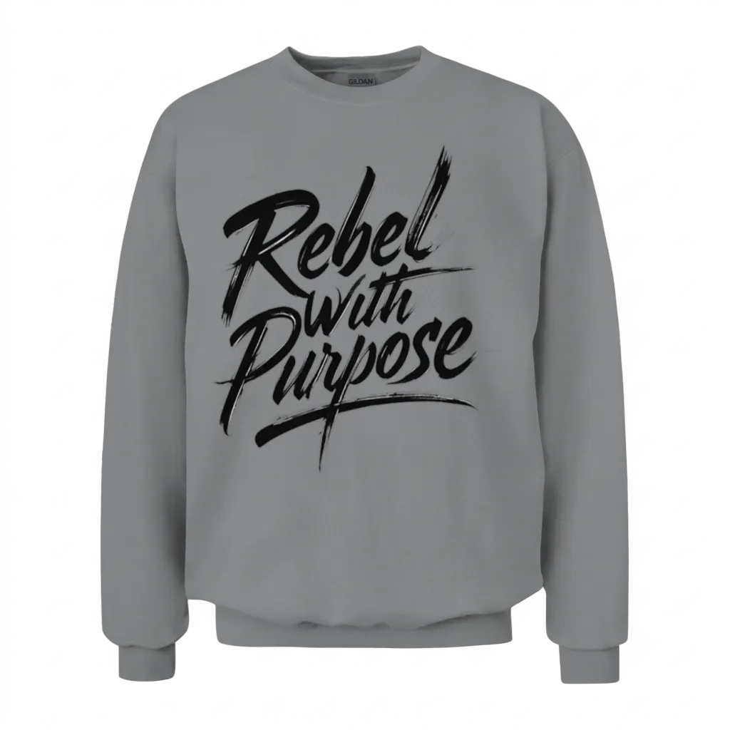 Rebel with Purpose Unisex Sweatshirt - Sport Grey