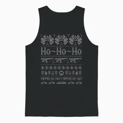 Die Hard: Yippee Ki Ya - Awesome Christmas Sweat Unisex Tank Top - Black