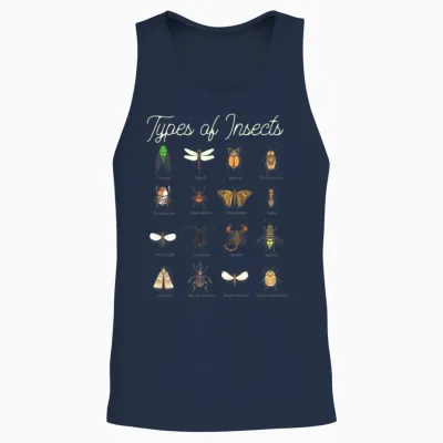 Entomology Biology Insect Types Unisex Tank Top - Navy
