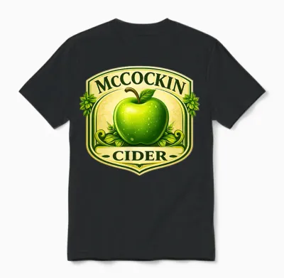 Mccockin Cider St Patrick’s Day Edition Irish Double Sided Unisex T-Shirt - Black