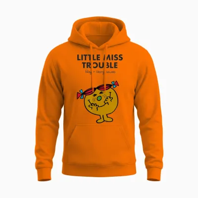 Mr. Men Little Miss Trouble Unisex Hoodie - Safety Orange