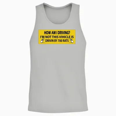 Funny Bumper Unisex Tank Top - Ash