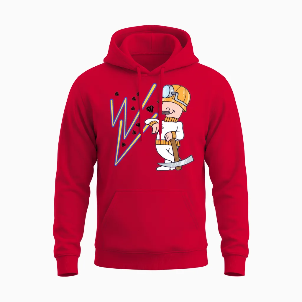 Coal Miner Unisex Hoodie in Red