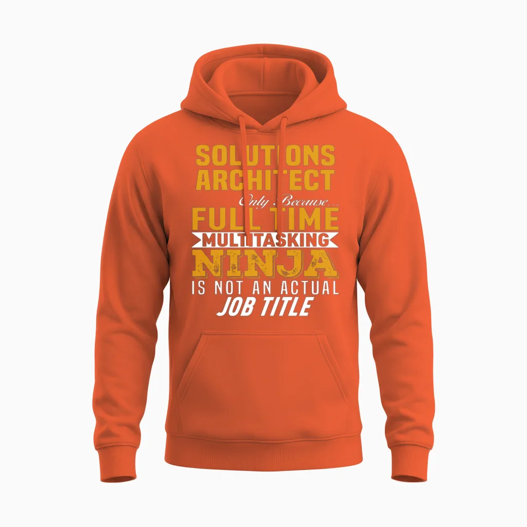 Solutions Architect Unisex Hoodie in Orange