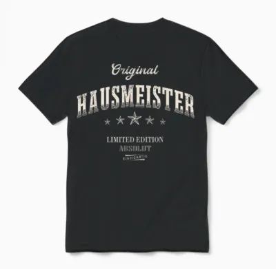 Hausmeister Limited Edition Unisex T-Shirt - Black