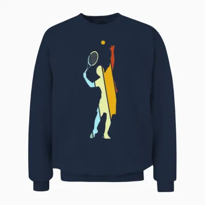 Tennis Retro Unisex Sweatshirt - Navy