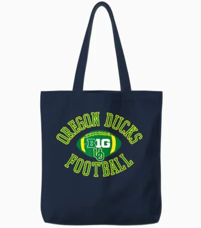 Oregon Ducks Big 10 Football Huddle Officially Licensed Tote Bags - Navy