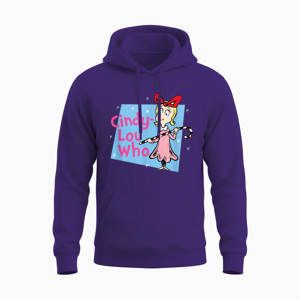 Dr. Seuss Cindy-Lou Who Unisex Hoodie in Purple