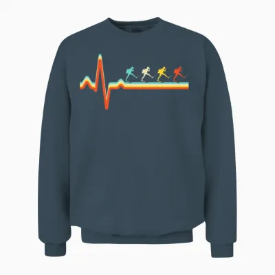 Diving Retro Heartbeat Unisex Sweatshirt - Dark Heather