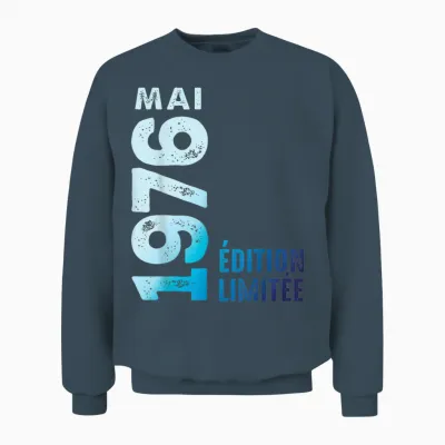 édition Limitée Mai 1976 Cadeau D'anniversaire 1976 Unisex Sweatshirt - Dark Heather